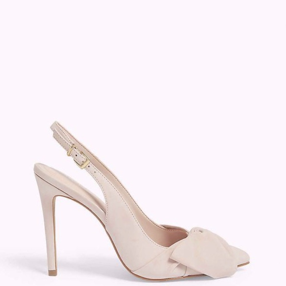 ALDO SEPARATION BLUSH PINK SUEDE HEELS 39 NWOB